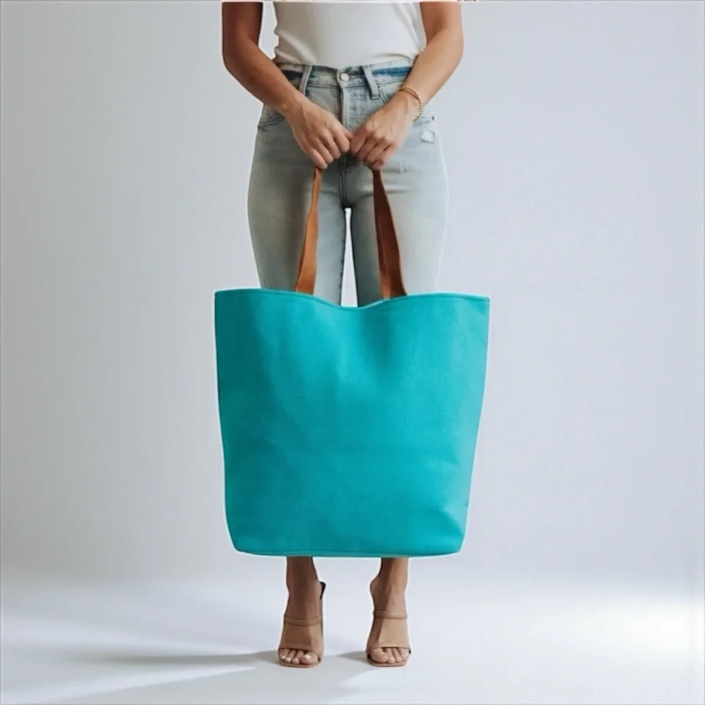 Beach Tote Bag “It’s a Good Day to Drink by the Pool” Canvas NWT
